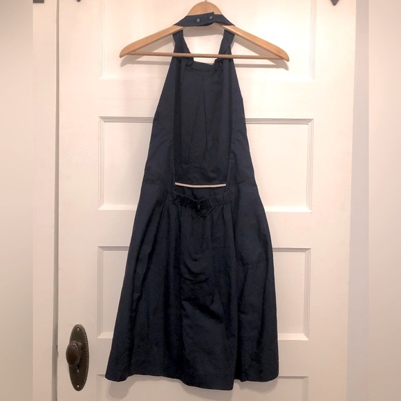 ACE Emily Halter Backless Dress NWOT Navy Blue Size 6 - Picture 5 of 10